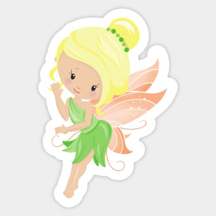 Forest Fairy, Magic Fairy, Cute Fairy, Blonde Hair Sticker